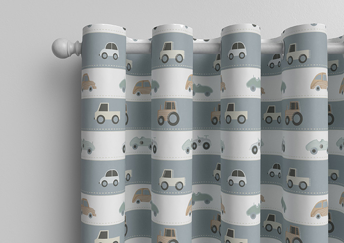 Brum Brum, Petrol - Made to Measure Curtains - Image 12